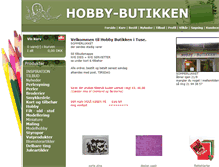 Tablet Screenshot of hobby-butikken.dk